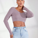 BASICS Jersey crop unicolor