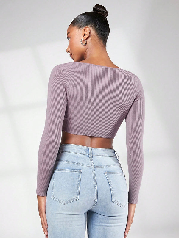 BASICS Jersey crop unicolor