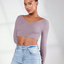BASICS Jersey crop unicolor