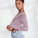 BASICS Jersey crop unicolor