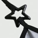 Be Kind and Love Yourself Sujetador con estampado de estrella unido en contraste halter