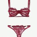 Conjunto De 2 Piezas De Ropa Interior De Encaje Para Mujeres (con Varilla)