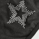 ROMWE Kawaii Tanga Con Diseno Recortado De Estrella Con Incrustaciones De Pedreria