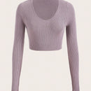 BASICS Jersey crop unicolor