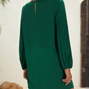 Essnce Vestido tunico unicolor de manga farol