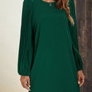 Essnce Vestido tunico unicolor de manga farol