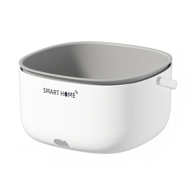 Canasta de Limpieza de Frutas y Verduras con Tecnología SmartHome Soundwave - Esterilizador de Cocina Inalámbrico para Productos Frescos, Purificador de Alimentos a Pilas, 36V o Menos, Material PP, Blanco