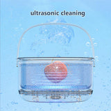 Canasta de Limpieza de Frutas y Verduras con Tecnología SmartHome Soundwave - Esterilizador de Cocina Inalámbrico para Productos Frescos, Purificador de Alimentos a Pilas, 36V o Menos, Material PP, Blanco