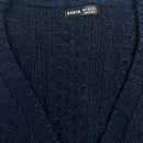 Moosta cardigan informal de manga de globo con nudo delantero de unicolor para otono/invierno