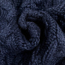 Moosta cardigan informal de manga de globo con nudo delantero de unicolor para otono/invierno