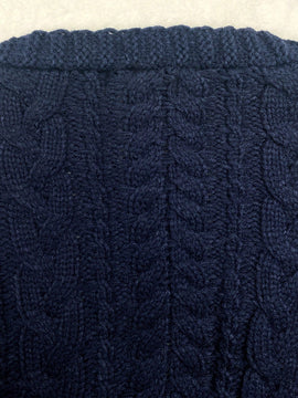 Moosta cardigan informal de manga de globo con nudo delantero de unicolor para otono/invierno