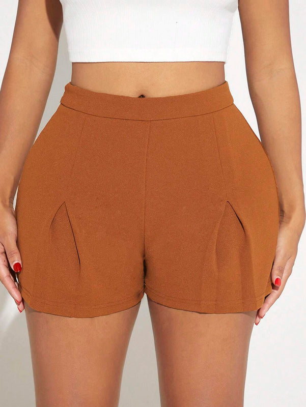 SXY Shorts doblado delantero unicolor