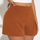 SXY Shorts doblado delantero unicolor