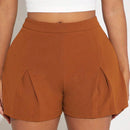 SXY Shorts doblado delantero unicolor