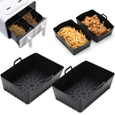 Revestimientos de silicona para freidora de aire, bandeja para hornear reutilizable para cocina, accesorios para freidora de aire