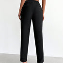 Petite pantalones de cintura con cordon con bolsillo oblicuo