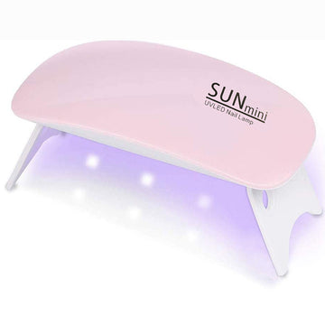 Mini Lámpara LED para Uñas con Diseño de Ratón Adorable, Tamaño Compacto para Facilidad de Transporte y Manicura en Movimiento