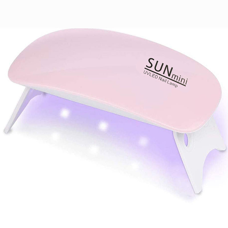 Diseno Compacto en Forma de Ratón para Fácil Almacenamiento, Cable USB Plug-and-Play Incluido, Esmalte en Gel de Secado Rápido con Lámpara Integrada para Uso en Casa o Portátil