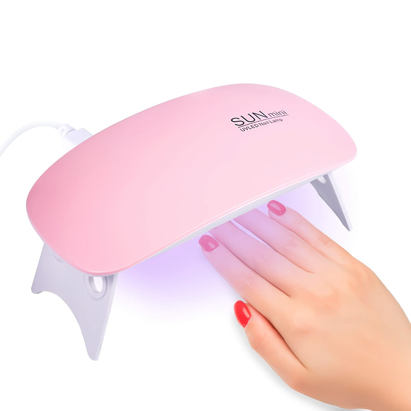 1pc Lámpara LED Mini para Uñas en Forma de Ratón - Secador de Gel Ultra Portátil, Alimentación USB, Sin Olor, Compacto y Ligero. Adecuado para Manos y Pies, Curas Todos los Gels y Uñas Naturales