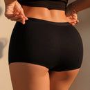 Calzoncillos ajustados casuales de color liso con cintura elastica para mujer