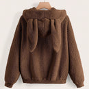 Ezwear capucha teddy con diseno de oreja 3d
