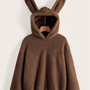Ezwear capucha teddy con diseno de oreja 3d