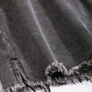 DAZY Shorts en mezclilla de talle alto bajo crudo