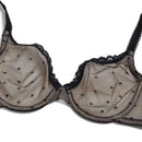 Sujetador Transparente De Malla De Encaje Para Mujer Sin Relleno