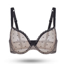 Sujetador Transparente De Malla De Encaje Para Mujer Sin Relleno
