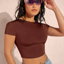 BAE Camiseta crop unicolor