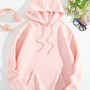 Ezwear sudadera con capucha termica con bolsillo canguro con cordon y grafico con lema "cada dia es una segunda oportunidad"