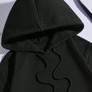 Ezwear sudadera con capucha termica con bolsillo canguro, cordon y grafico de lema "querida persona detras de mi, el mundo es un lugar mejor con usted en el. con mucho amor, la persona frente a usted"