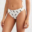 Leisure Tanga pantera con estampado cintura baja