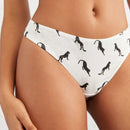 Leisure Tanga pantera con estampado cintura baja