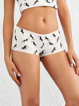 Leisure Boyshorts con estampado de animal