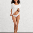 Leisure Tanga unicolor de talle bajo