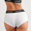 Leisure Boyshorts con estampado de letra