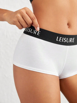Leisure Boyshorts con estampado de letra