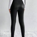 Essnce Pantalones ajustados cremallera con diseno de aro O