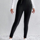 Essnce Pantalones ajustados cremallera con diseno de aro O