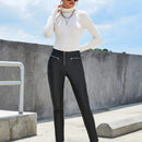 Eilly Bazar Pantalones con cremallera PU