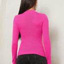 Tall Jersey de cuello alto unicolor
