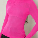 Tall Jersey de cuello alto unicolor