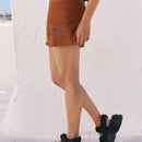 GAWX Shorts en mezclilla con estampado de letra