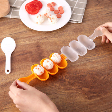 1 Pieza, Mezclador De Bolas De Arroz, Mezcladores De Bolas De Arroz, Ideal Para Bricolaje, Molde Para Hacer Almuerzos, Molde Para Onigiri, Moldes Creativos Para Bolas De Arroz, Molde Para Hacer Sushi, Herramientas De Cocina, Accesorios De Cocina Para Fie