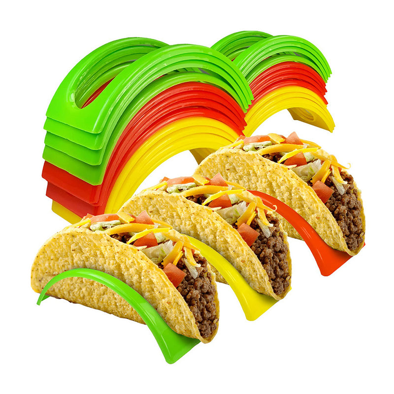 Juego de 3, 6, 12 o 18 soportes para tortillas mexicanas, rack para rollos de maíz, soporte para tacos, portatortillas