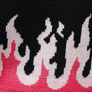 ICON Chaleco de punto crop con patron de fuego