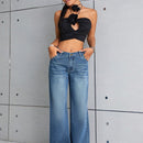 ICON Jeans bajo crudo de pierna ancha