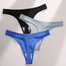 3 piezas Tanga unicolor tejido de canale