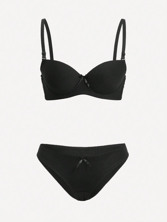 2 set de lenceria con aro unicolor